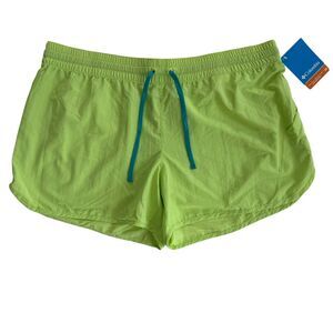 NWT Women's Columbia Endless Trail Short 4" Inseam‎ Size XL Neon Green